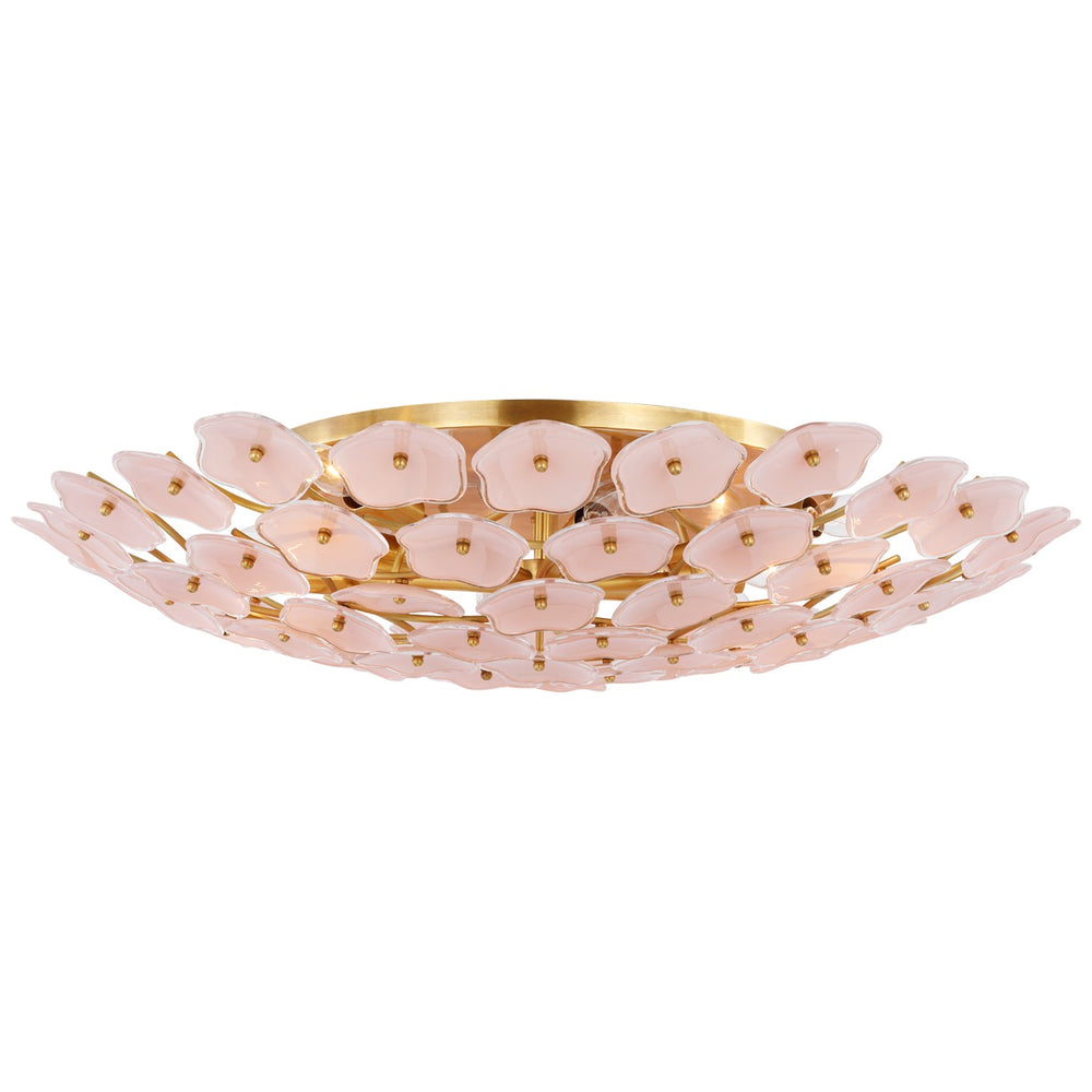 Visual Comfort Signature Canada - LED Flush Mount - Leighton - Soft Brass- Union Lighting Luminaires Decor