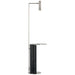 Visual Comfort Signature Canada - LED Floor Lamp - Alma - Polished Nickel and Black Marble- Union Lighting Luminaires Decor