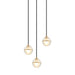 Matteo Canada - Three Light Pendant - Misty- Union Lighting Luminaires Decor