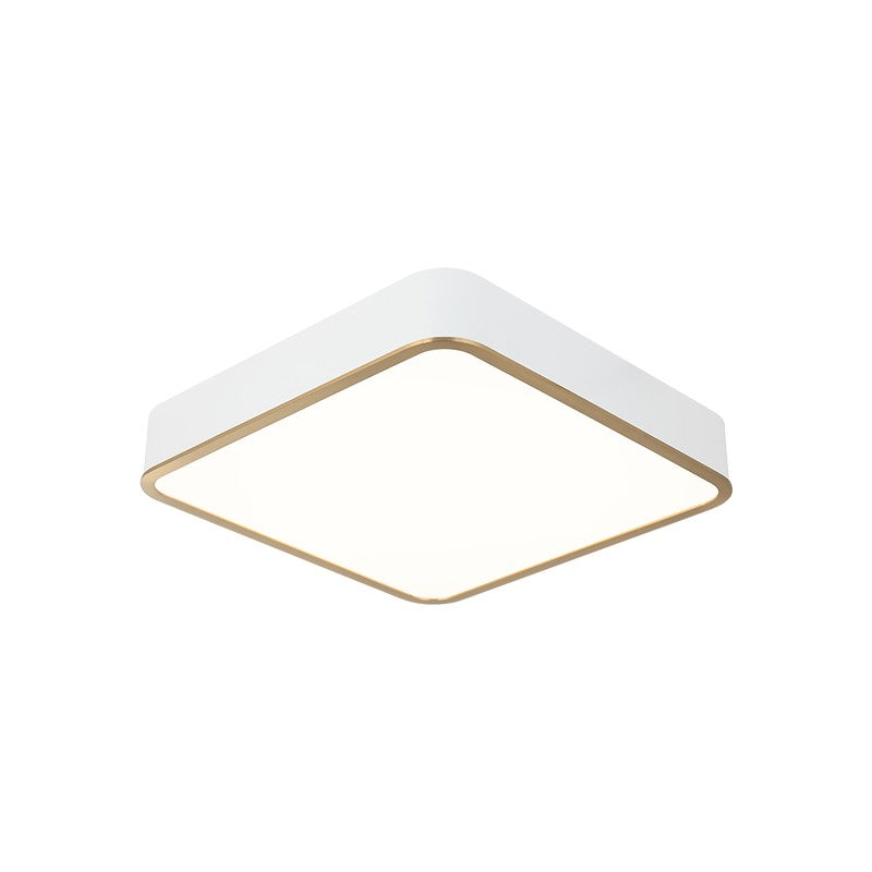 Matteo Canada - LED Ceiling Mount - Ainslay - White + Aged Gold Brass- Union Lighting Luminaires Decor
