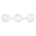 Matteo Canada - Three Light Wall Sconce - Pearlesque - Aged Gold Brass- Union Lighting Luminaires Decor