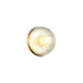 Matteo Canada - One Light Wall Sconce/Ceiling Mount - Misty - Aged Gold Brass- Union Lighting Luminaires Decor