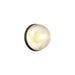 Matteo Canada - One Light Wall Sconce/Ceiling Mount - Misty - Matte Black- Union Lighting Luminaires Decor