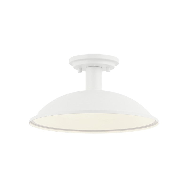 Matteo Canada - One Light Ceiling Mount - Farmley - Matte White- Union Lighting Luminaires Decor