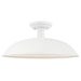 Matteo Canada - One Light Ceiling Mount - Farmley - Matte White- Union Lighting Luminaires Decor