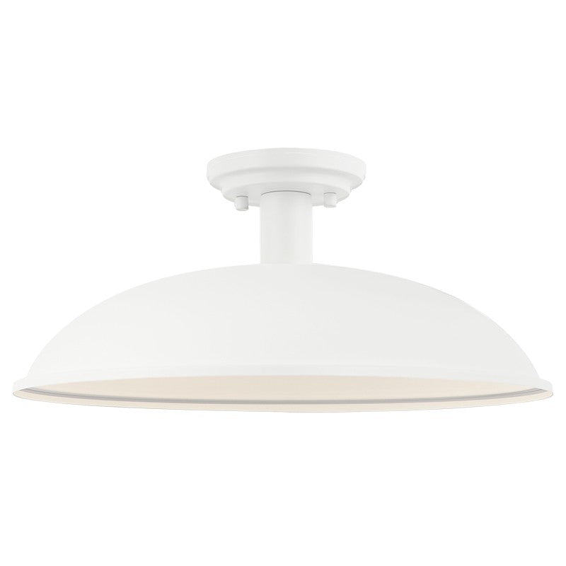 Matteo Canada - One Light Ceiling Mount - Farmley - Matte White- Union Lighting Luminaires Decor
