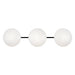 Matteo Canada - Three Light Wall Sconce - Pearlesque - Matte Black- Union Lighting Luminaires Decor