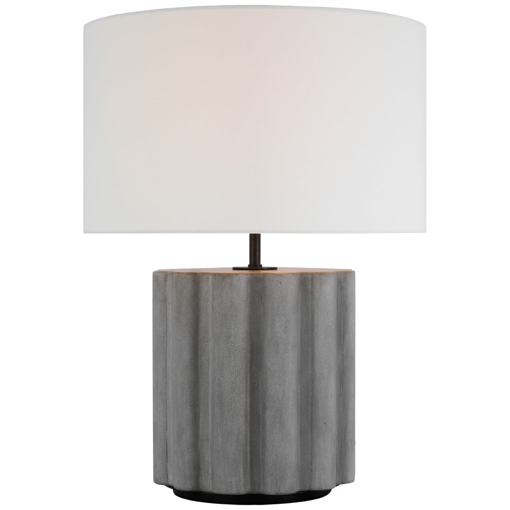 Visual Comfort Signature Canada - LED Table Lamp - Scioto - Oyster Stained Concrete- Union Lighting Luminaires Decor