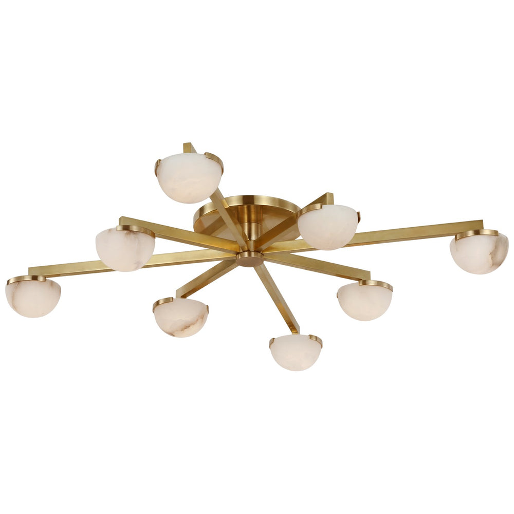 Visual Comfort Signature Canada - LED Flush Mount - Pedra - Antique-Burnished Brass- Union Lighting Luminaires Decor