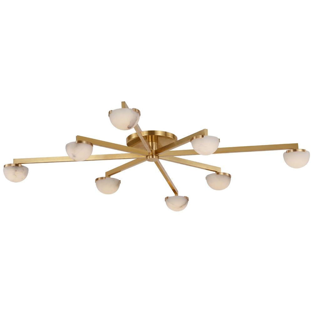 Visual Comfort Signature Canada - LED Flush Mount - Pedra - Antique-Burnished Brass- Union Lighting Luminaires Decor