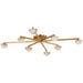 Visual Comfort Signature Canada - LED Flush Mount - Pedra - Antique-Burnished Brass- Union Lighting Luminaires Decor