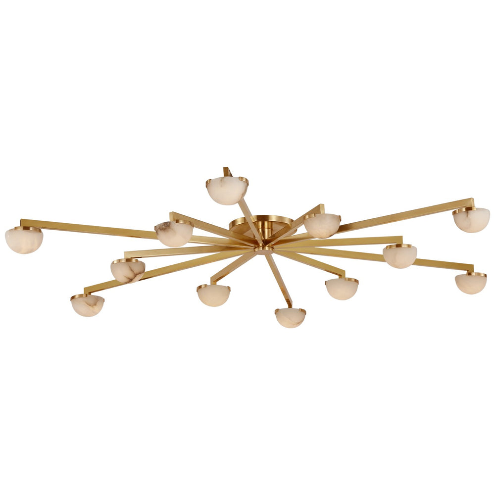 Visual Comfort Signature Canada - LED Flush Mount - Pedra - Antique-Burnished Brass- Union Lighting Luminaires Decor
