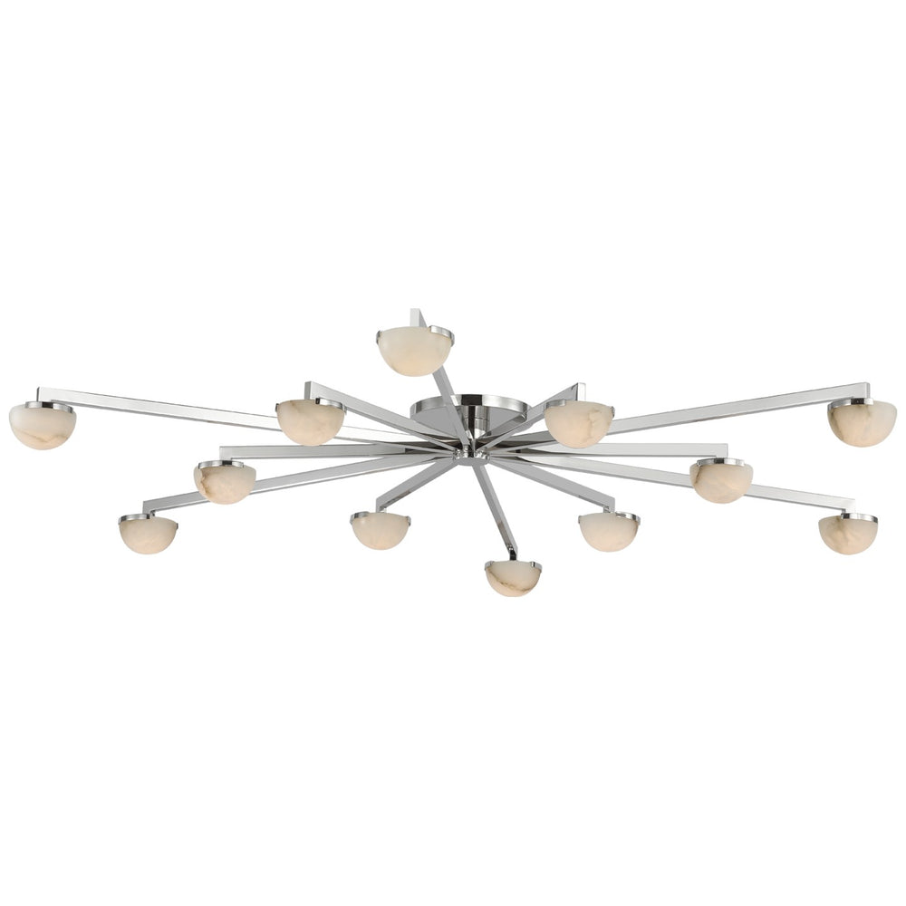 Visual Comfort Signature Canada - LED Flush Mount - Pedra - Polished Nickel- Union Lighting Luminaires Decor