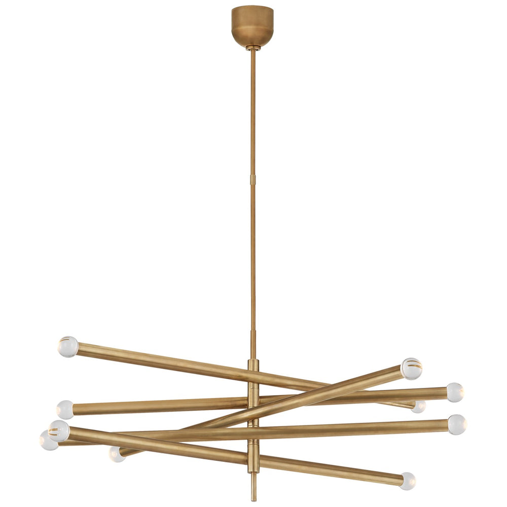 Visual Comfort Signature Canada - LED Chandelier - Rousseau - Antique-Burnished Brass- Union Lighting Luminaires Decor