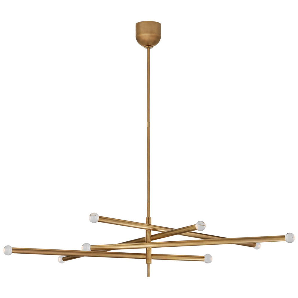 Visual Comfort Signature Canada - LED Chandelier - Rousseau - Antique-Burnished Brass- Union Lighting Luminaires Decor