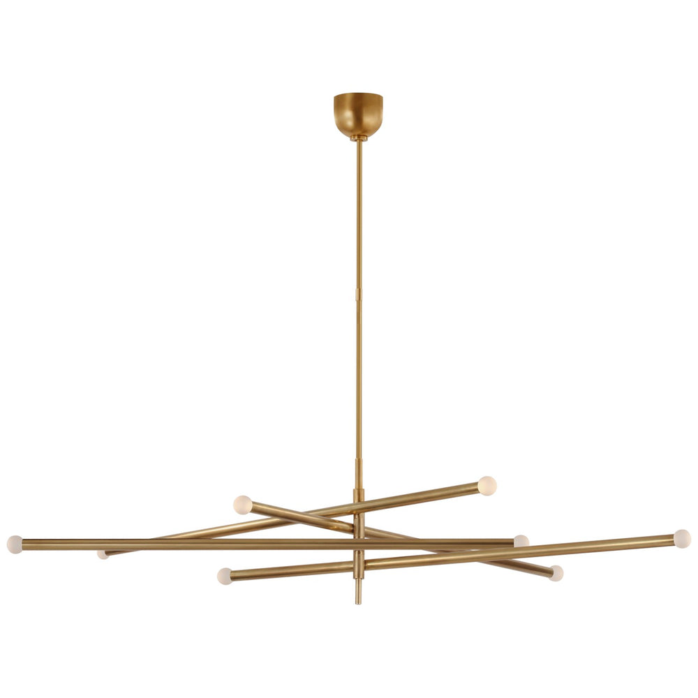 Visual Comfort Signature Canada - LED Chandelier - Rousseau - Antique-Burnished Brass- Union Lighting Luminaires Decor