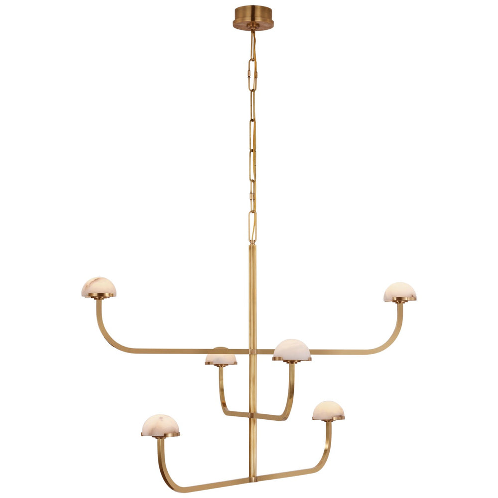 Visual Comfort Signature Canada - LED Chandelier - Pedra - Antique-Burnished Brass- Union Lighting Luminaires Decor