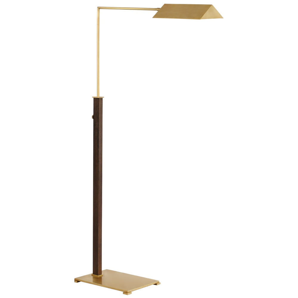 Visual Comfort Signature Canada - LED Floor Lamp - Copse - Antique Brass and Dark Walnut- Union Lighting Luminaires Decor