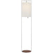 Visual Comfort Signature Canada - LED Floor Lamp - Zenz - Polished Nickel and Walnut- Union Lighting Luminaires Decor