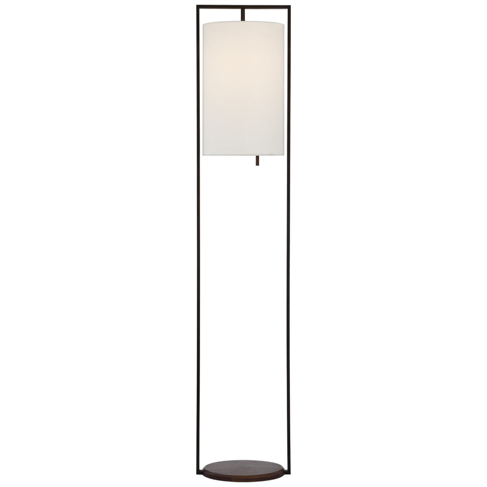 Visual Comfort Signature Canada - LED Floor Lamp - Zenz - Warm Iron and Dark Walnut- Union Lighting Luminaires Decor