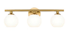 Z-Lite Canada - Three Light Vanity - Neoma - Modern Gold- Union Lighting Luminaires Decor