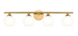 Z-Lite Canada - Four Light Vanity - Neoma - Modern Gold- Union Lighting Luminaires Decor