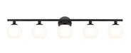 Z-Lite Canada - Five Light Vanity - Neoma - Matte Black- Union Lighting Luminaires Decor