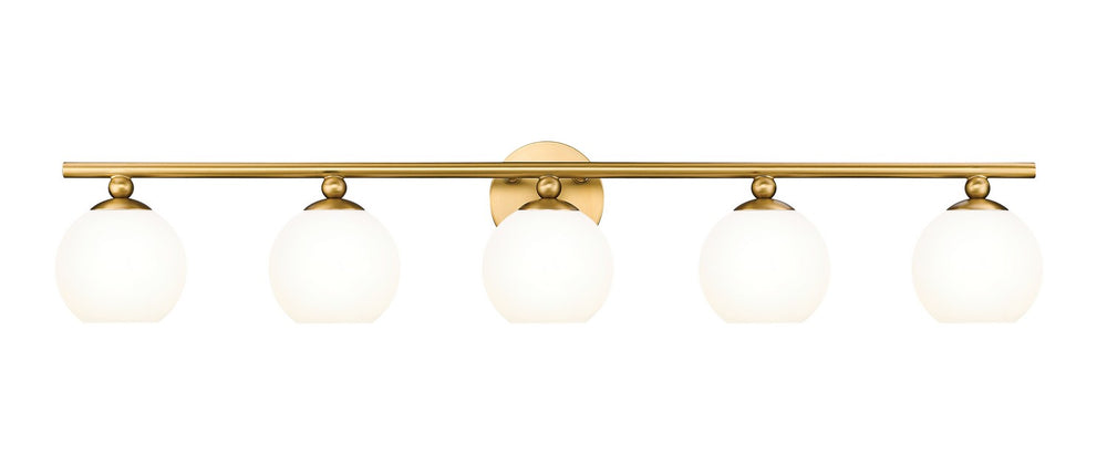 Z-Lite Canada - Five Light Vanity - Neoma - Modern Gold- Union Lighting Luminaires Decor