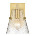 Z-Lite Canada - One Light Wall Sconce - Analia - Modern Gold- Union Lighting Luminaires Decor