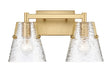 Z-Lite Canada - Two Light Vanity - Analia - Modern Gold- Union Lighting Luminaires Decor