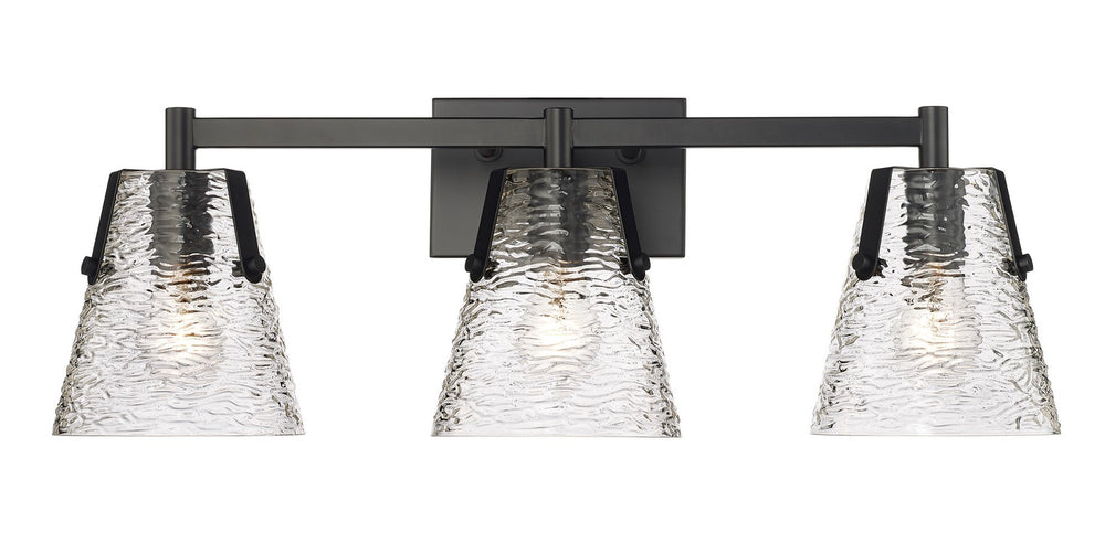 Z-Lite Canada - Three Light Vanity - Analia - Matte Black- Union Lighting Luminaires Decor
