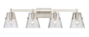 Z-Lite Canada - Four Light Vanity - Analia - Brushed Nickel- Union Lighting Luminaires Decor