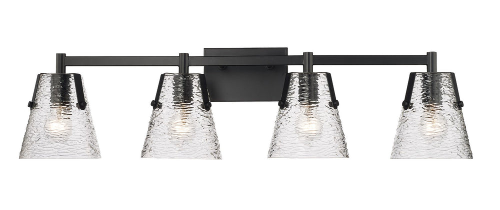 Z-Lite Canada - Four Light Vanity - Analia - Matte Black- Union Lighting Luminaires Decor