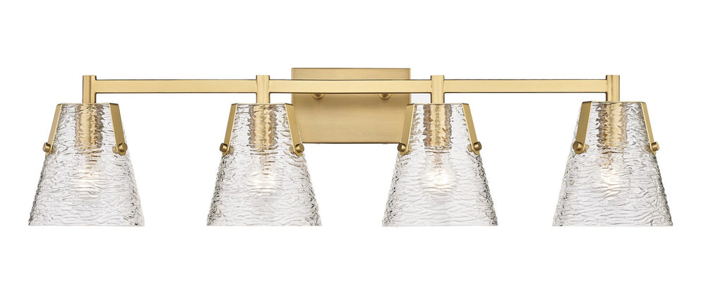 Z-Lite Canada - Four Light Vanity - Analia - Modern Gold- Union Lighting Luminaires Decor