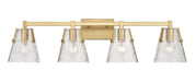Z-Lite Canada - Four Light Vanity - Analia - Modern Gold- Union Lighting Luminaires Decor