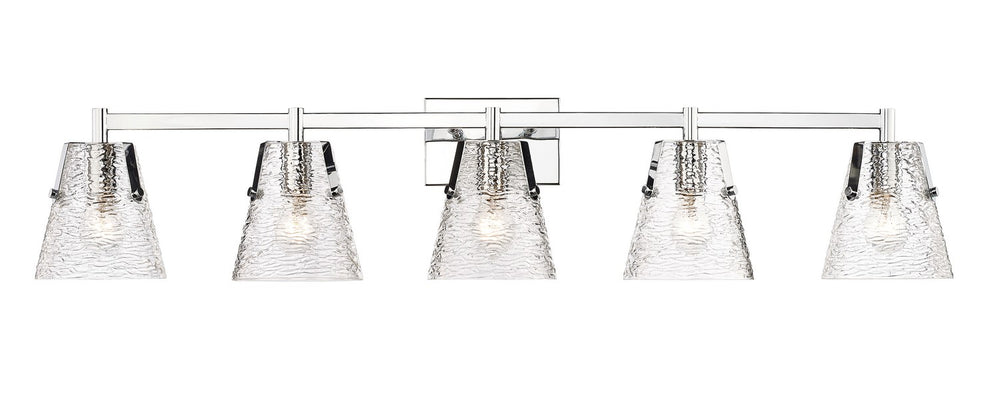 Z-Lite Canada - Five Light Vanity - Analia - Chrome- Union Lighting Luminaires Decor