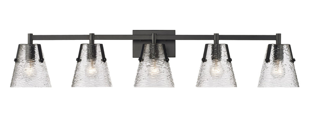 Z-Lite Canada - Five Light Vanity - Analia - Matte Black- Union Lighting Luminaires Decor