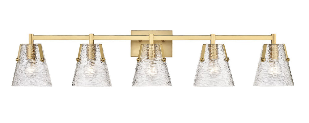 Z-Lite Canada - Five Light Vanity - Analia - Modern Gold- Union Lighting Luminaires Decor