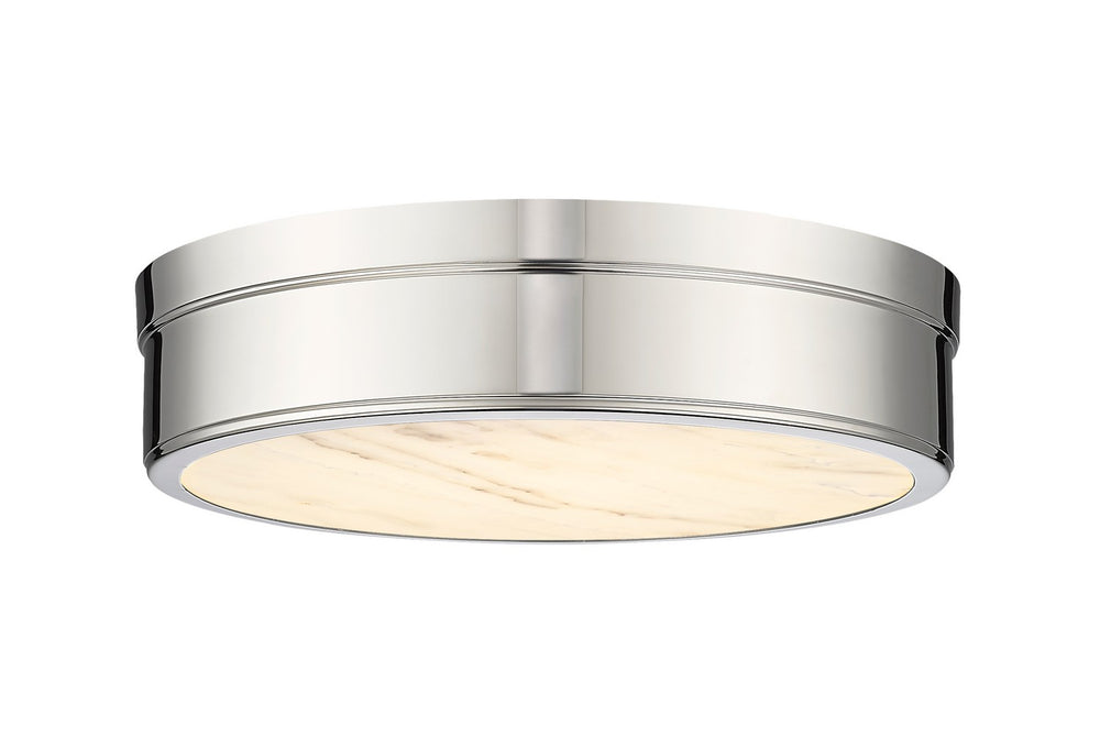 Z-Lite Canada - LED Flush Mount - Anders - Polished Nickel- Union Lighting Luminaires Decor