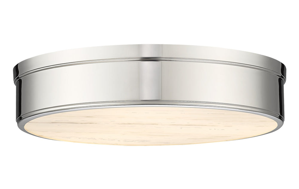 Z-Lite Canada - LED Flush Mount - Anders - Polished Nickel- Union Lighting Luminaires Decor