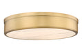 Z-Lite Canada - LED Flush Mount - Anders - Rubbed Brass- Union Lighting Luminaires Decor