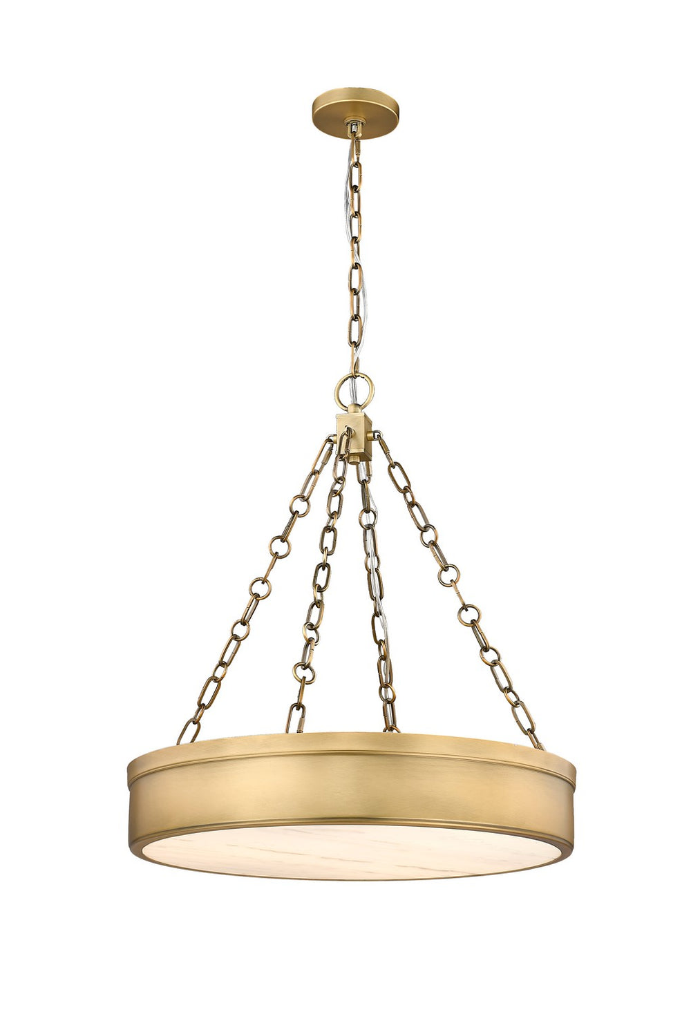 Z-Lite Canada - LED Chandelier - Anders - Rubbed Brass- Union Lighting Luminaires Decor