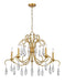Z-Lite Canada - Five Light Chandelier - Amara - Gilded Gold- Union Lighting Luminaires Decor