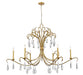 Z-Lite Canada - Six Light Chandelier - Amara - Gilded Gold- Union Lighting Luminaires Decor