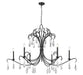 Z-Lite Canada - Six Light Chandelier - Amara - Matte Black- Union Lighting Luminaires Decor
