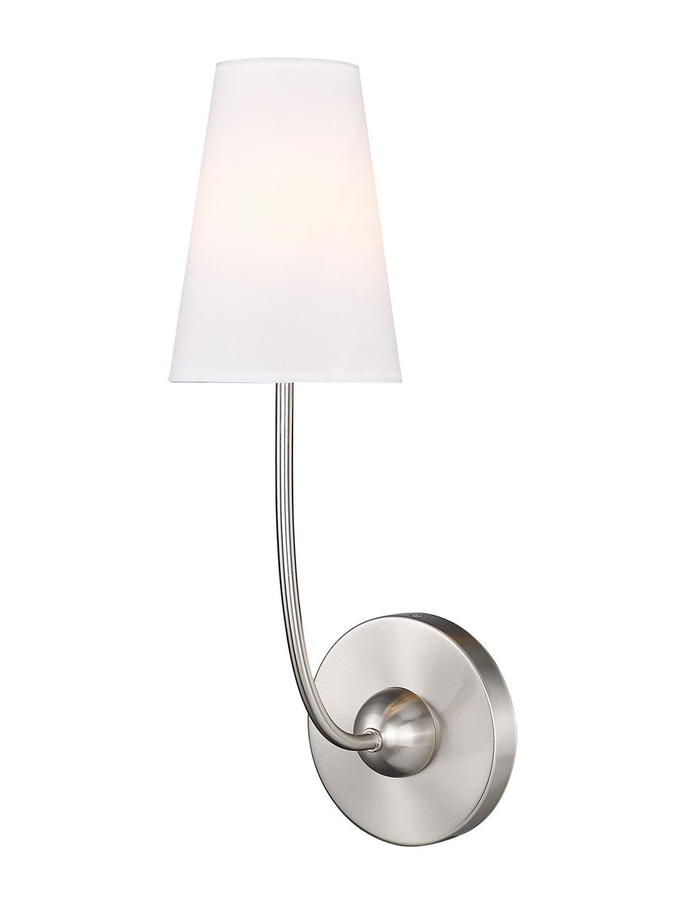 Z-Lite Canada - One Light Wall Sconce - Shannon - Brushed Nickel- Union Lighting Luminaires Decor