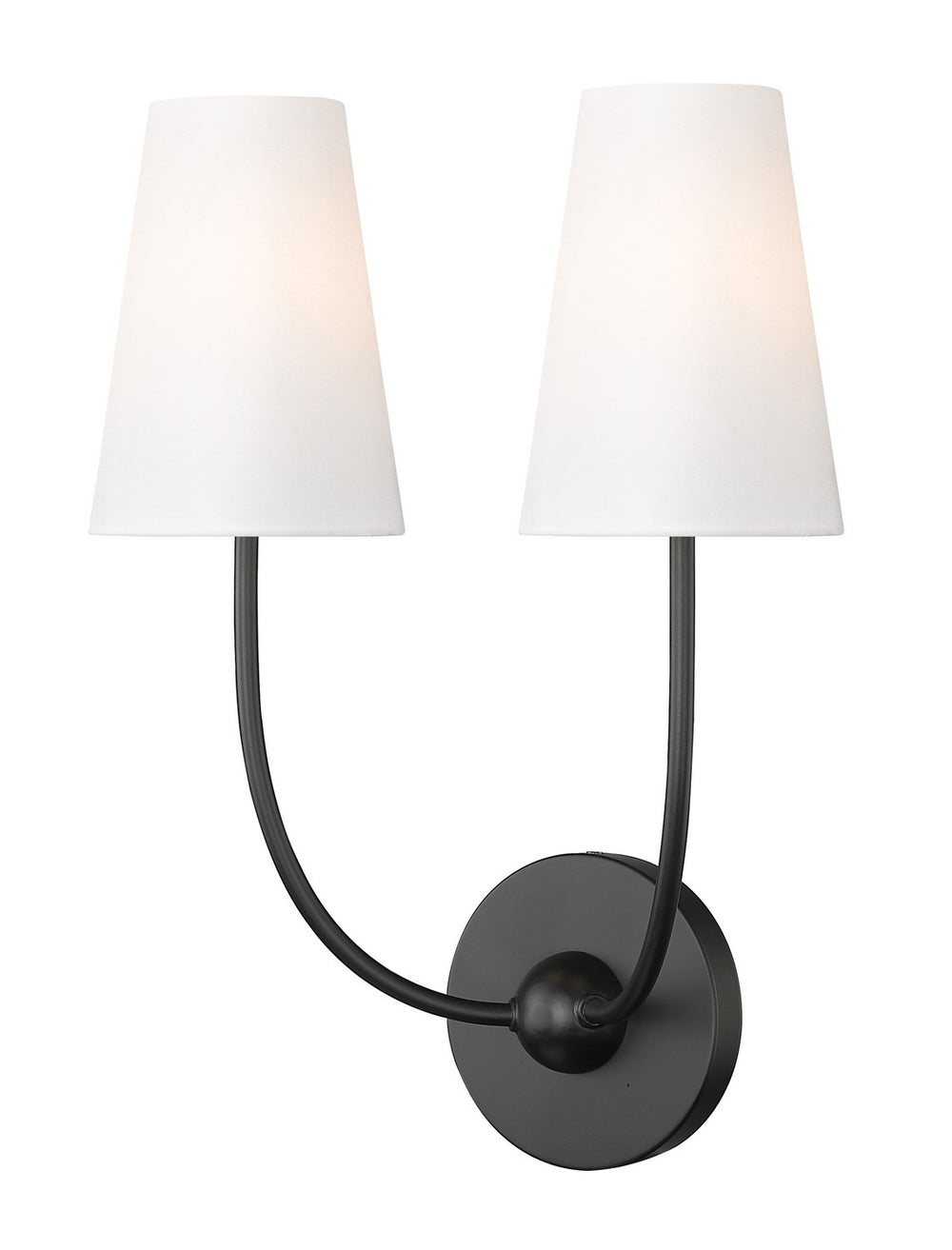 Z-Lite Canada - Two Light Wall Sconce - Shannon - Matte Black- Union Lighting Luminaires Decor