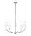 Z-Lite Canada - Five Light Chandelier - Shannon - Brushed Nickel- Union Lighting Luminaires Decor