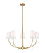 Z-Lite Canada - Five Light Chandelier - Shannon - Rubbed Brass- Union Lighting Luminaires Decor