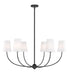 Z-Lite Canada - Six Light Chandelier - Shannon - Matte Black- Union Lighting Luminaires Decor